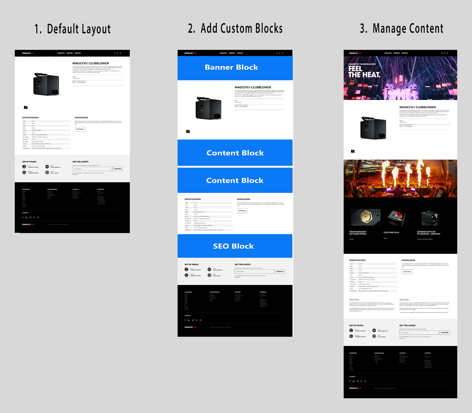 Custom Content blocks