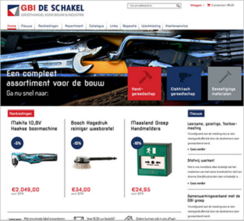 GBI De Schakel homepage voorbeeld