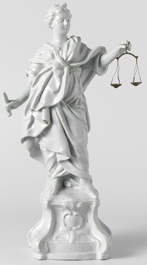 Afbeelding van Justitia die publiek domein is